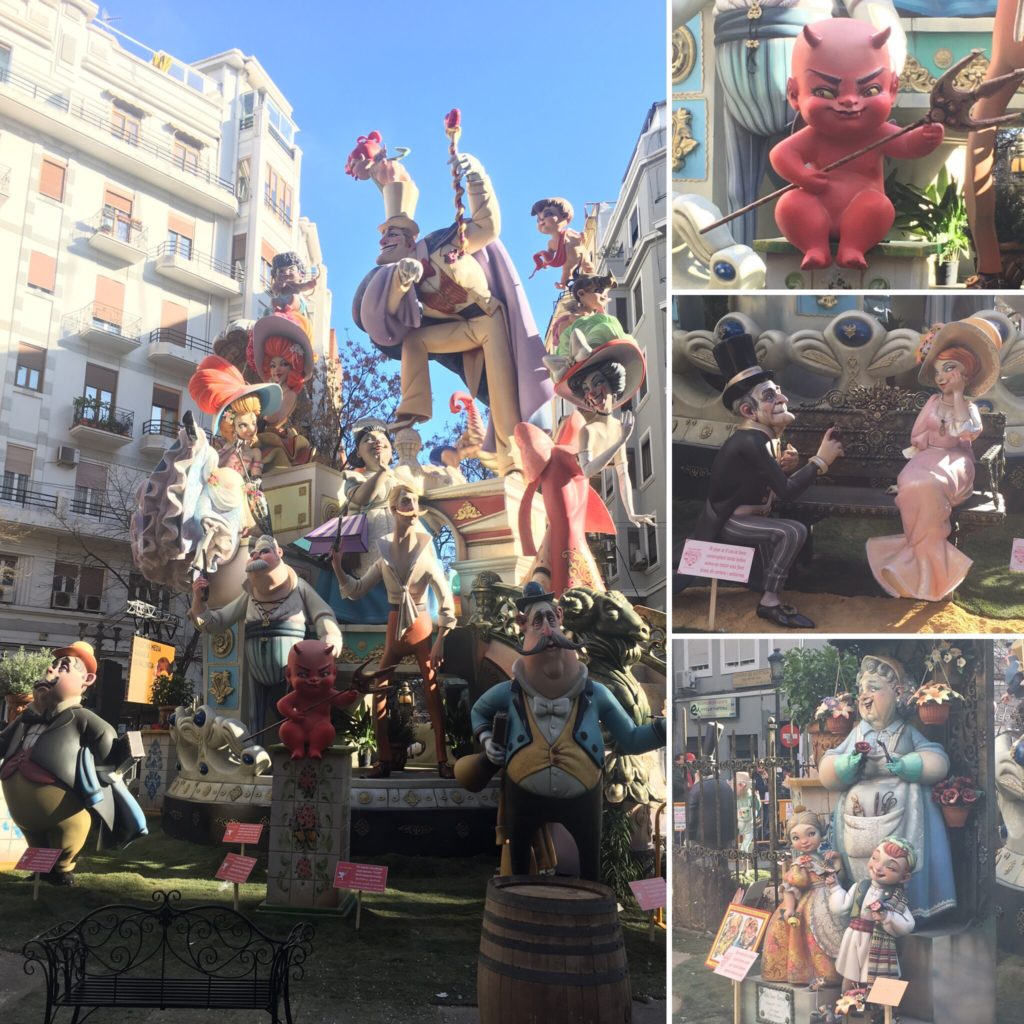 Ninots are used to create the larger Fallas.